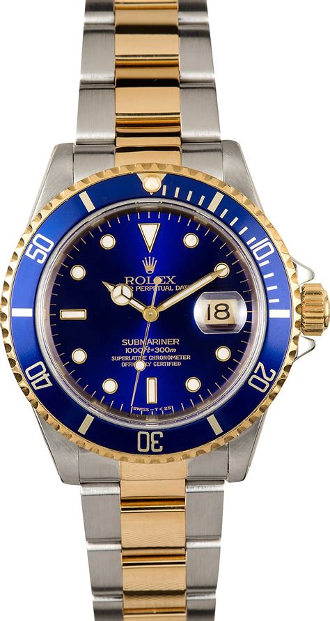 rolex mens stainless steel submariner blue dial|Rolex Submariner blue gold price.